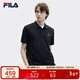 FILA斐樂(lè )短袖POLO衫男2025夏季透氣翻領(lǐng)休閑通勤運動(dòng)T恤上衣