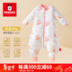 巴布豆嬰兒睡袋秋冬款分腿式恒溫純棉新生寶寶兒童防踢被子神器四季通用 錦上添花【恒溫240g/適合0-15度】 100(適合身高90-105cm/2-4歲)