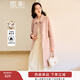 香影全羊毛雙面呢大衣女2025秋冬季新款氣質(zhì)中長(cháng)款高級感毛呢外套 粉紅 L