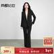 尚都比拉職場(chǎng)商務(wù)面試通勤西裝套裝女春秋季垂感西服外套顯瘦休閑褲兩件套