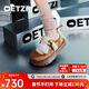 OETZI【宋亞軒同款】男鞋丑萌毛毛鞋25冬季新款厚底保暖休閑鞋情侶潮鞋 棕色T25340239 38