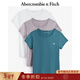 Abercrombie & Fitch經(jīng)典小麋鹿圖案女裝夏季美式3件組合裝圓領(lǐng)短袖T恤139-4670 多色 M 165/96A
