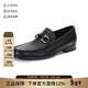 菲拉格慕（Ferragamo）新品 男士GANCIO扣飾商務(wù)皮鞋單鞋禮物男 0642848 黑色 43 /品牌原碼 9 EEE