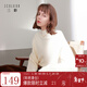 三彩2025冬季新款純色毛衣半高領(lǐng)針織衫插肩袖寬松毛衫簡(jiǎn)約M 奶白色 L 165/88A