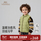 英氏（YEEHOO）【商場(chǎng)同款】?jì)和鸾q馬甲男孩保暖秋冬休閑背心2025新款超韌絨 淺果綠 110 cm