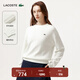 LACOSTE法國鱷魚(yú)女裝25秋冬新款純色圓領(lǐng)寬松落肩毛衣|AF4158 70V/米白色 M 38