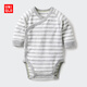 優(yōu)衣庫嬰幼兒寶寶新生兒包臀衣長(cháng)袖1件裝連體衣純棉478367 478366 478367/03灰色(開(kāi)襟款) 60cm