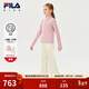 FILA【套裝】斐樂(lè )兒童衛衣長(cháng)褲冬季新款女童中大童運動(dòng)兩件套 玫瑰花粉-PK 160