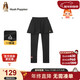 暇步士（Hush Puppies）童裝女童加絨打底褲大童休閑舒適百搭兒童裙褲 鉆石黑   170   