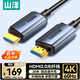 山澤光纖HDMI線(xiàn)2.0版4K60Hz發(fā)燒級高清線(xiàn)3D視頻線(xiàn)電腦電視機頂盒投影儀顯示器工程裝修連接線(xiàn)20米GXT20