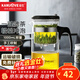 金灶（KAMJOVE） 飄逸杯茶道杯耐熱玻璃茶壺套裝泡茶壺茶具玲瓏杯花茶壺泡茶器 TP-200（1000ml）