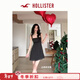 HOLLISTER美式波點(diǎn)印花露背吊帶連衣裙26春新款女裝359-5294 黑色波點(diǎn) S (165/84A)標準版