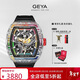 格雅（GEYA）長(cháng)城系列彩虹圈 全自動(dòng)鏤空機械手表男士防水品牌腕表 送男友