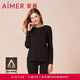 愛(ài)慕保暖內衣女式圓領(lǐng)長(cháng)袖打底秋衣秋褲保暖內衣女套裝