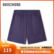 斯凱奇（Skechers）短褲女秋2025新款外穿寬松休閑褲舒適褲子L225W232