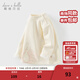 戴維貝拉（DAVE＆BELLA）兒童加絨t恤女寶寶衣服冬裝新款小童保暖長(cháng)袖上衣女童打底衫 白色【現貨】 100 cm（建議身高90-100cm）