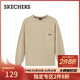 斯凱奇（Skechers）新年禮物2025春冬季男女同款圓領(lǐng)時(shí)尚潮流百搭運動(dòng)打底衫L325U033