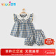 優(yōu)奇嬰兒衣服女童夏裝裙子套裝寶寶韓范童裝夏季小女孩外出分體兩件套