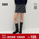 森馬（Semir）商場(chǎng)同款|半身裙女冬半松緊腰仿呢短裙2025辣妹A字裙101725120002