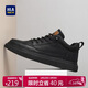 海瀾之家HLA男鞋休閑皮鞋子秋冬男士板鞋運動(dòng)鞋HAAXXM1EBF038 黑色41