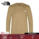 北面（The North Face）長(cháng)袖T恤男吸濕UPF防曬戶(hù)外25秋冬上新|89ZY LK5/卡其色 L/175
