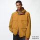 優(yōu)衣庫男裝女裝防風(fēng)連帽外套夾克482213 26 橙紅色 S