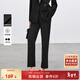 尚都比拉商務(wù)黑色休閑褲女春款修身小腿西褲通勤西服九分褲