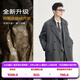 伯爵卓爾高端全羊毛雙面呢大衣100%男士2025秋冬季新款中長(cháng)款通勤男裝外套 山巖灰（中長(cháng)款） 【二代-石墨烯/鵝絨內膽】 2XL (185)