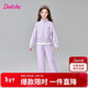 笛莎童裝兒童女童套裝2025年春季中大童學(xué)生春秋裝衛衣長(cháng)褲 紫色 160
