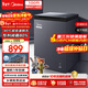 美的（Midea）100L單溫家用冰柜小型減霜零下40度超低溫速凍冷柜冷藏冷凍玻璃面板冰箱BD/BC-100KGEM國家補貼