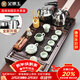 金鑲玉功夫茶具套裝帶茶盤(pán)一體式汝窯泡茶自動(dòng)上水電熱水壺 連余