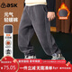 ASK JUNIOR兒童褲子男童女童冬保暖復古燈芯絨長(cháng)褲中大童運動(dòng)休閑褲深灰150