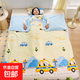 寶寶防踢被神器中大童卡通全棉幼兒兒童秋冬四季通用被子被套睡袋 萌朵-面包車(chē) 大空間不拘束 120*150cm大豆全棉1薄1厚