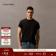 Calvin KleinJeans夏季男士休閑通勤簡(jiǎn)約ck刺繡純棉圓領(lǐng)打底針織短袖T恤上衣 UB1-太空黑 M