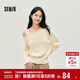 森馬（Semir）針織衫女冬季短款斜肩開(kāi)叉2025溫柔小個(gè)子設計感上衣10A725107002