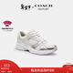蔻馳（COACH）【新年禮物】奧萊女士SPORT運動(dòng)鞋休閑鞋通勤舒適 淺灰色/亮白色 38