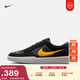 耐克男女透氣滑板鞋春季情侶陸沖翻毛皮NIKE SB FORCE 58 DV5477 009黑/大學(xué)金/煤黑/狼灰 44