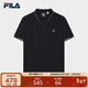 FILA斐樂(lè )官方男子針織短袖POLO衫2025夏季商務(wù)休閑基礎上衣