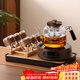 憶壺茶（YIHUTEA）玻璃煮茶壺2025新款電陶爐套裝家用多功能燒水養生壺大容量茶具 【甄選十件套】透明壺+數顯木紋爐+6杯+茶盤(pán)+杯架