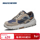 斯凱奇（Skechers）秋季男鞋輕便機能怪獸鞋系列潮流老爹鞋舒適百搭日常運動(dòng)休閑鞋