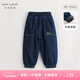 MARC&JANIE[夾棉]馬克珍妮男童時(shí)尚保暖牛仔褲束腳褲兒童褲子冬裝新款241618 藍色【231978】 110