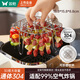 雙槍?zhuān)⊿uncha）空氣炸鍋燒烤架通體304不銹鋼食品級吊架30針烤肉掛架烤串架
