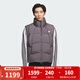 阿迪達斯（adidas）三葉草馬甲2025冬男女同款情侶防寒保暖運動(dòng)休閑羽絨背心 KV3986 M