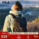 FILA 斐樂(lè )情侶款男士女士背包夏季新款戶(hù)外運動(dòng)大容量雙肩包書(shū)包 深黑-BK XS
