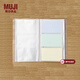 MUJI MUJI 聚丙烯 票卡夾 3列 卡片收納冊 8A64008 180個(gè)口袋/側面收納