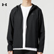 安德瑪（Under Armour）男裝 2026春季新款運動(dòng)服健身跑步上衣舒適外套休閑夾克男 現貨速發(fā)/拉鏈口袋/拍大一碼 M 170/92A
