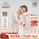 英氏（YEEHOO）春夏100%純棉7A抑菌娃娃領(lǐng)女童睡衣中大童泡泡袖兒童家居服套裝