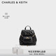 CHARLES&KEITH經(jīng)典菱格大容量雙肩包背包學(xué)生書(shū)包包女包新年禮物CK2-60151400