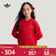 阿迪達斯（adidas）Original三葉草女大童JK SWEAT新中式針織運動(dòng)寬松長(cháng)袖衛衣套頭衫 KT4997 均碼 164