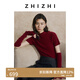 致知 桂華明 羊絨小高領(lǐng)短袖配袖套修身半高領(lǐng)25年秋季 落梅紅 S
